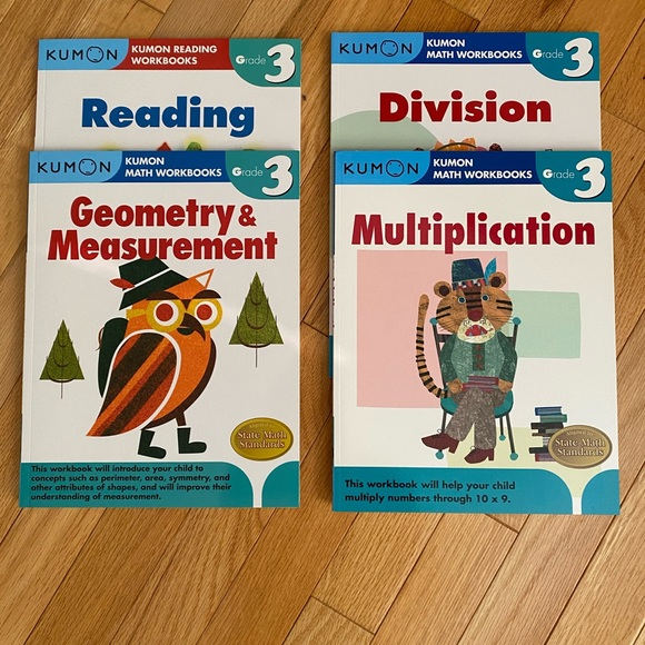 Kumon Other Kumon Workbooks Grade 3 Reading And Math Poshmark